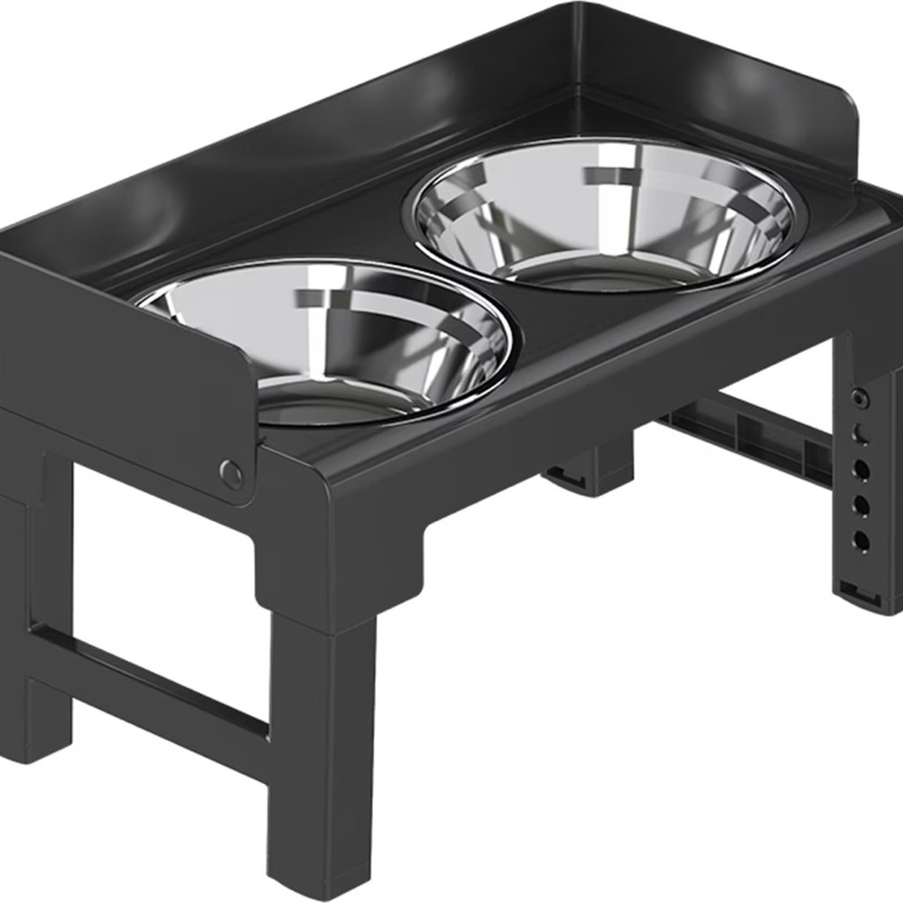 HANAMYA Elevated Dog Bowls with Adjustable Legs